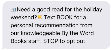 Recommendation Text Message